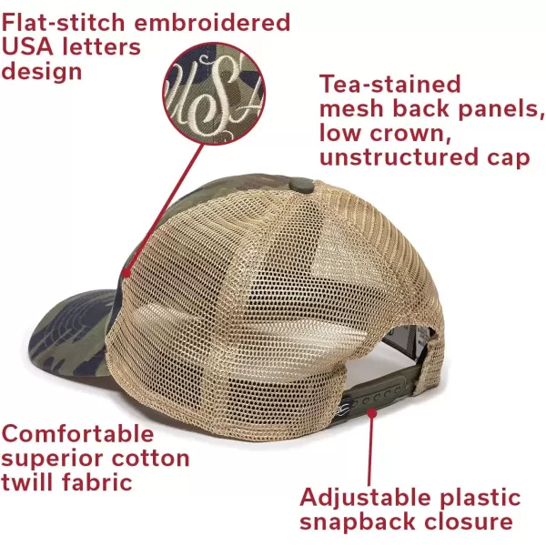 imageUSA Embroidered Snapback Hat  Adjustable Mesh Back Baseball Cap for Women