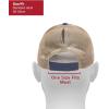 imageLadies Fit Blank Heavy Washed Soft Cotton Twill Structured Ponytail Mesh Back Hat  Adjustable Size Baseball Cap for WomenNavy