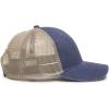 imageLadies Fit Blank Heavy Washed Soft Cotton Twill Structured Ponytail Mesh Back Hat  Adjustable Size Baseball Cap for WomenNavy