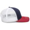 imageOutdoor Cap Mens Mesh Back BallcapNavyWhiteCardinal
