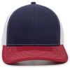 imageOutdoor Cap Mens Mesh Back BallcapNavyWhiteCardinal