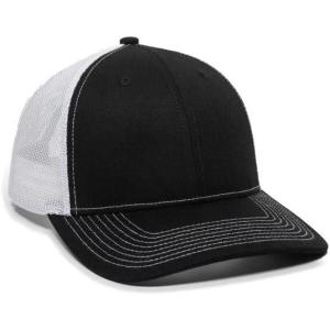 imageOutdoor Cap Mens Mesh Back BallcapBlackWhite