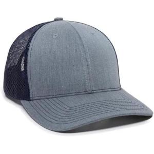 imageOutdoor Cap Mens Mesh Back BallcapHeather GrayNavy