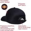imageBaseball American Flag Leather Patch OneTouch Hat  Adjustable Cap for Men ampamp Women