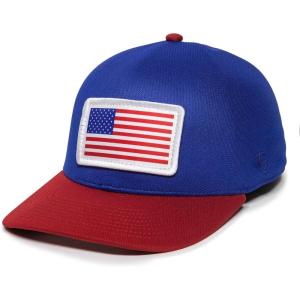 imageAmerican Flag Sublimated Patch OneTouch Hat  Proflex Baseball Cap for Men ampamp Women