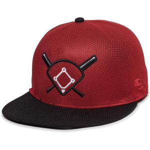 imageInfield Crossing Bats Embroidered OneTouch Hat  Proflex Baseball Cap for Men ampamp Women
