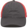 imageOutdoor Cap Garment Washed Meshback CapCharcoalNeon Red