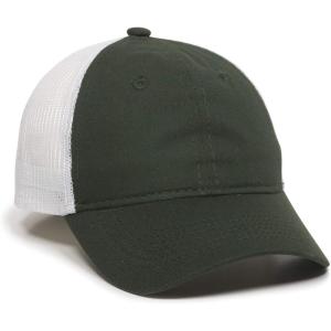 imageOutdoor Cap Garment Washed Meshback CapDark GreenWhite