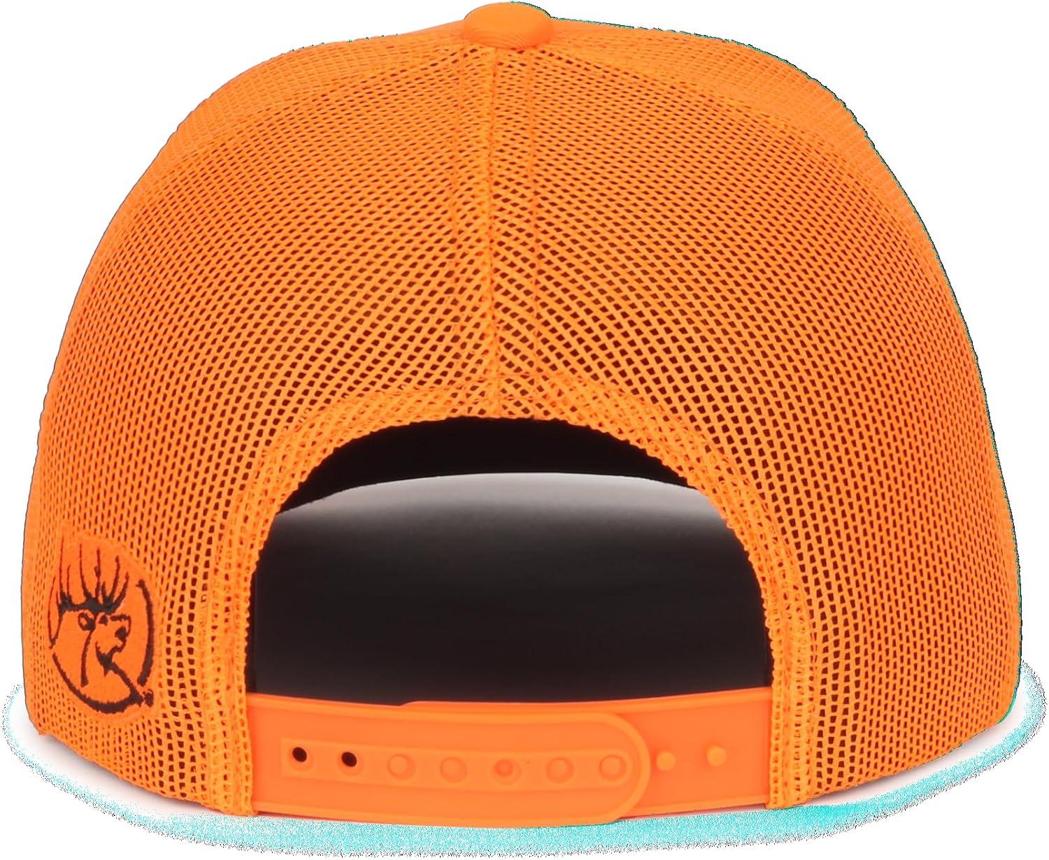 imageRocky Mountain Elk Foundation Hunting Hat Mesh Back Adjustable Cap One Size Blaze Orange