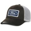 imageLicensed Ford Trucker Hat Mesh Back Baseball Cap Adult One Size Dark BrownWhite