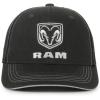 imageRam Trucks Ram Logo Trucker Hat for Men  Structured Cotton Twill Baseball Cap with Mesh Back Adjustable Snapback Black
