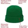 imageKelly Green Knit Beanie Hat with Cuff Winter Warm Ski Watch Cap