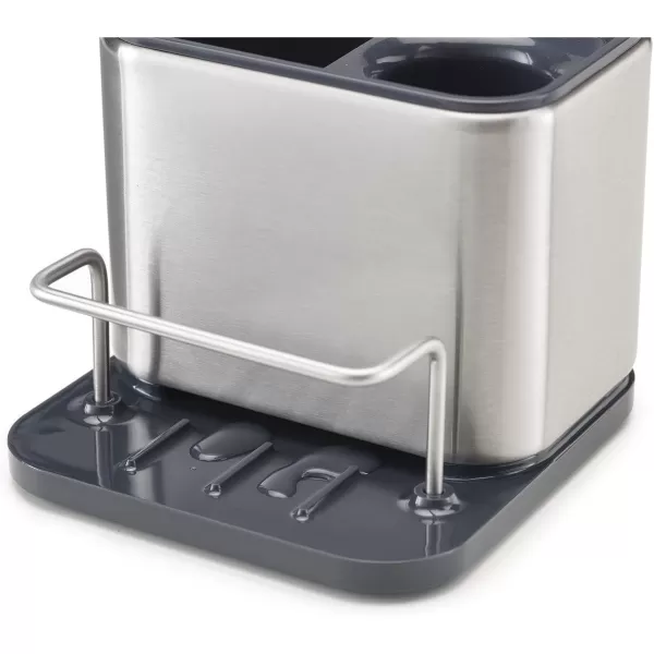 imageJoseph Joseph 85161 Utensil Holder with Removable Spoon Surface Kitchen Accessory Onesize Stainless SteelDark GraySink Caddy  Small