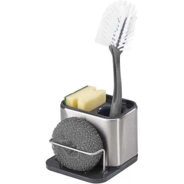 imageJoseph Joseph 85161 Utensil Holder with Removable Spoon Surface Kitchen Accessory Onesize Stainless SteelDark GraySink Caddy  Small