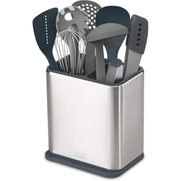 imageJoseph Joseph 85161 Utensil Holder with Removable Spoon Surface Kitchen Accessory Onesize Stainless SteelDark GrayUtensil Pot