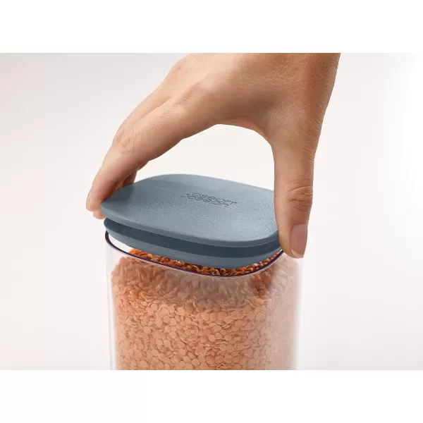 imageJoseph Joseph Podium Dry Food Storage Container Set with Stand 5piece GrayBlue