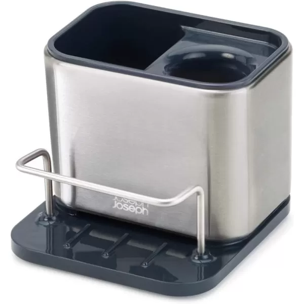 imageJoseph Joseph 85161 Utensil Holder with Removable Spoon Surface Kitchen Accessory Onesize Stainless SteelDark GraySink Caddy  Small