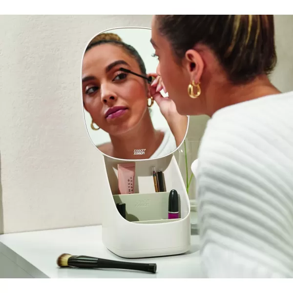 imageJoseph Joseph 75006 Viva Magnifying Compact Cosmetic Mirror 1x3x ShellPedestal Organiser