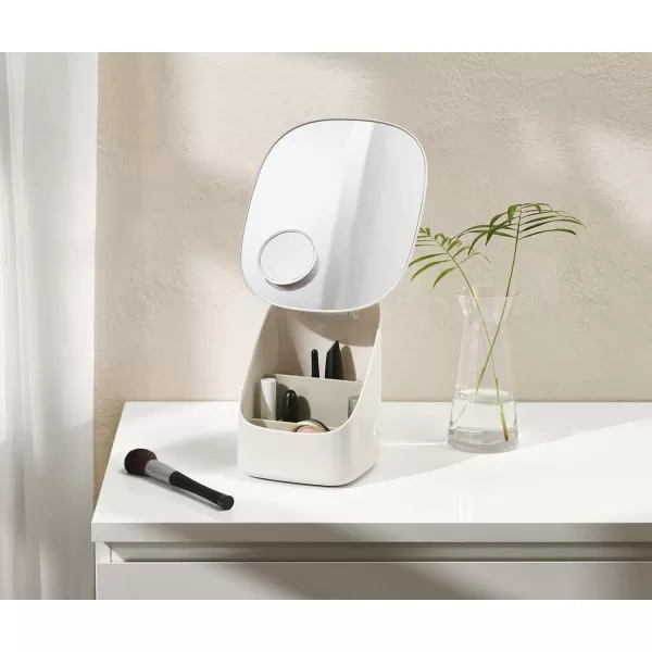 imageJoseph Joseph 75006 Viva Magnifying Compact Cosmetic Mirror 1x3x ShellPedestal Organiser