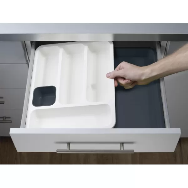 imageJoseph Joseph 85042 DrawerStore Expandable Cutlery Tray GrayDark Gray