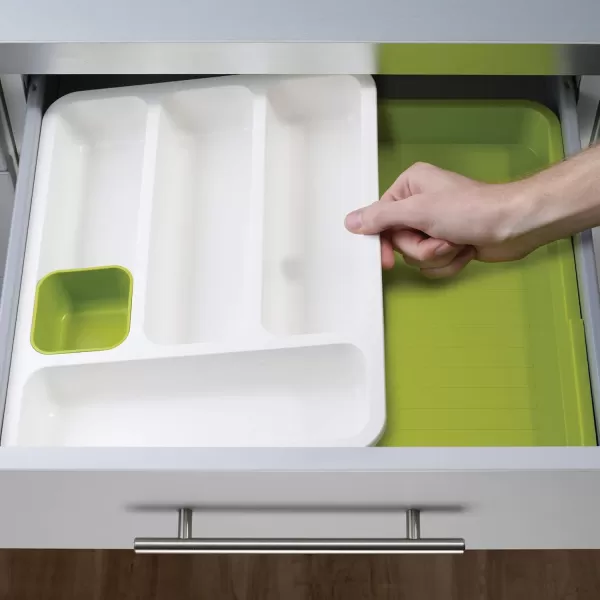 imageJoseph Joseph 85042 DrawerStore Expandable Cutlery Tray GrayGreen