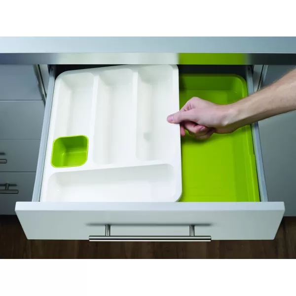 imageJoseph Joseph 85042 DrawerStore Expandable Cutlery Tray GrayGreen