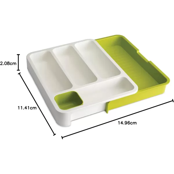imageJoseph Joseph 85042 DrawerStore Expandable Cutlery Tray GrayGreen