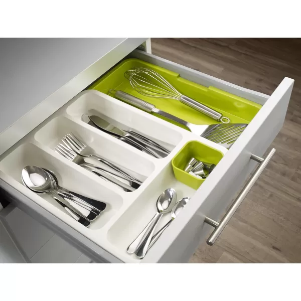 imageJoseph Joseph 85042 DrawerStore Expandable Cutlery Tray GrayGreen