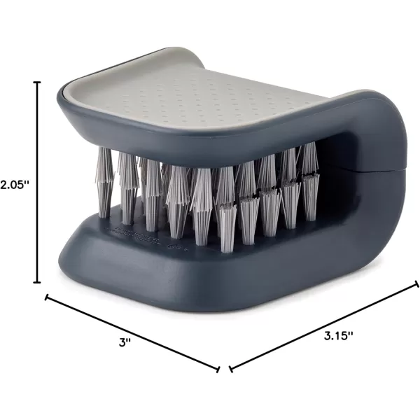 imageJoseph Joseph BladeBrush Knife and Cutlery Cleaner Brush Bristle Scrub Kitchen Washing NonSlip One Size GreenGray