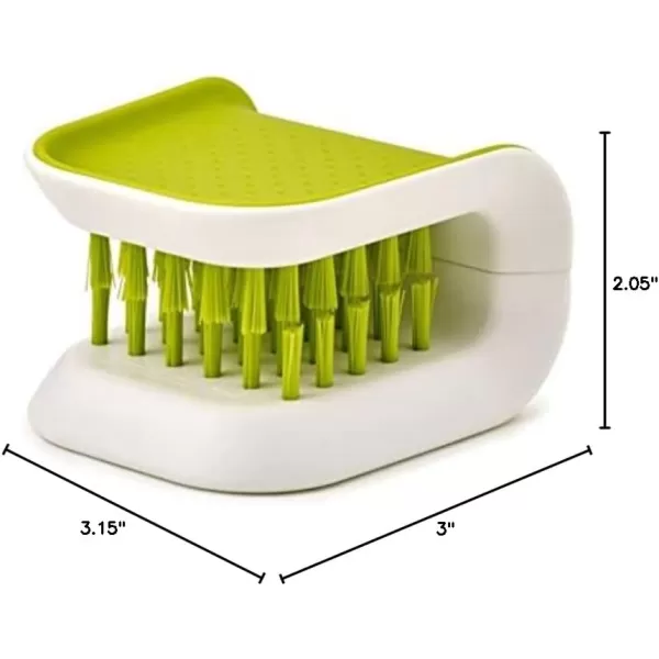 imageJoseph Joseph BladeBrush Knife and Cutlery Cleaner Brush Bristle Scrub Kitchen Washing NonSlip One Size GreenGreen