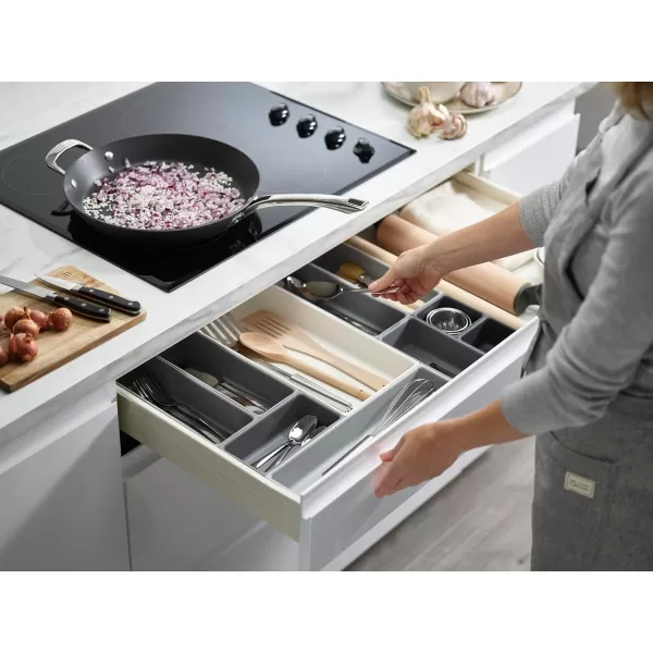 imageJoseph Joseph Blox 10 Piece Plastic Storage Trays Organizer Grey10 piece