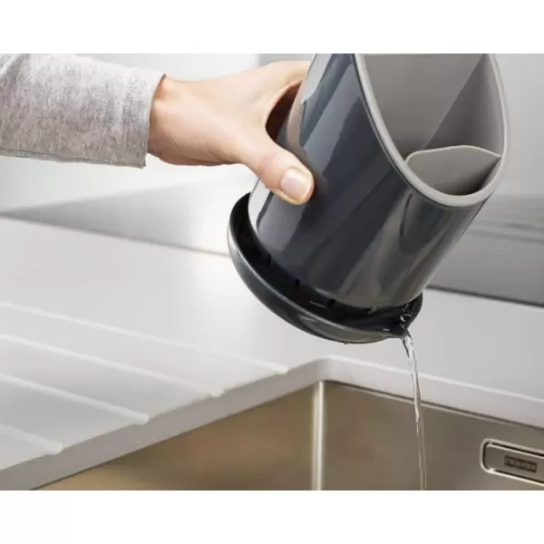 imageJoseph Joseph Dock Cutlery Drainer and Organizer Dark GreyGrey