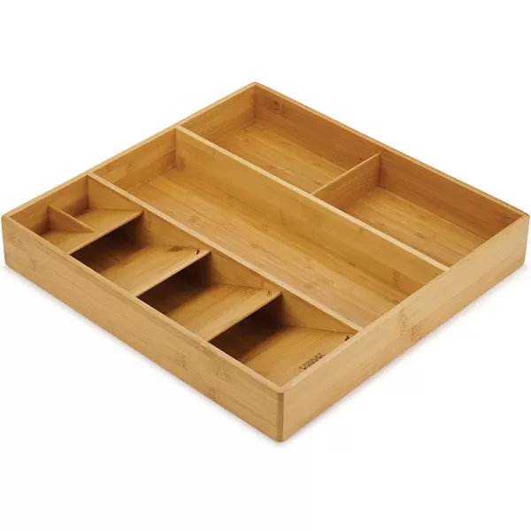imageJoseph Joseph DrawerStore Compact Utensil Organizer For Kitchen Drawer Silverware Flatware Tray Large Bamboo