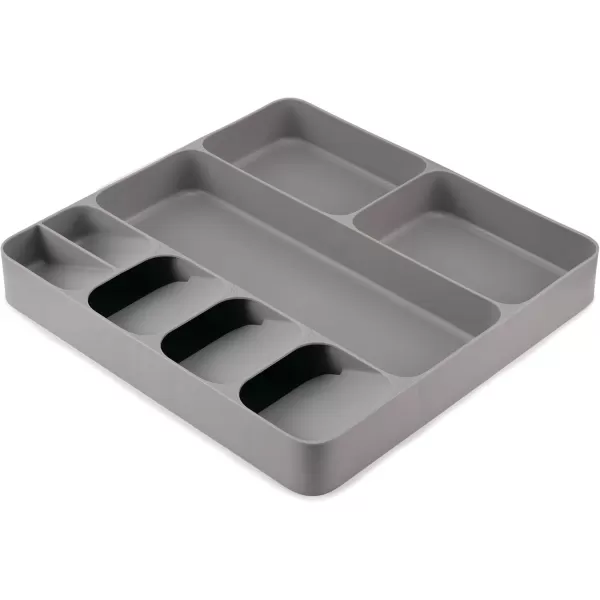 imageJoseph Joseph DrawerStore Compact Utensil Organizer For Kitchen Drawer Silverware Flatware Tray Large GreyGray