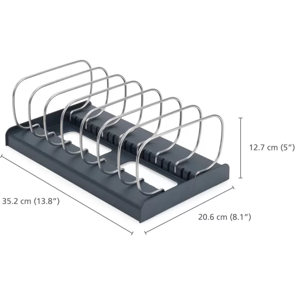 imageJoseph Joseph DrawerStore Cookware Organizer Baking Tray Rack Space Saving Storage for Pans Lids Cutting Boards