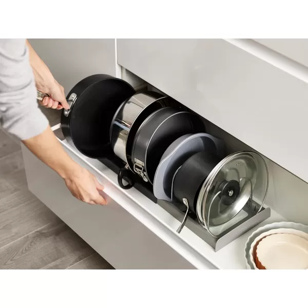 imageJoseph Joseph DrawerStore Expanding Cookware Organizer Space saving storage for pan lids baking trays  GreyOrganizer