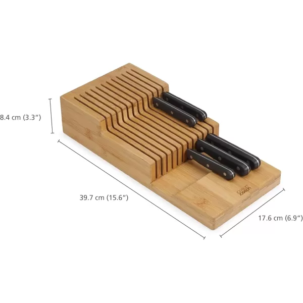 imageJoseph Joseph DrawerStore Knife Organizer holds up to 12 knives Kitchen Organization ampamp Drawer Storage Bamboo