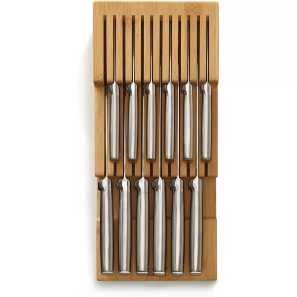 imageJoseph Joseph DrawerStore Knife Organizer holds up to 12 knives Kitchen Organization ampamp Drawer Storage Bamboo