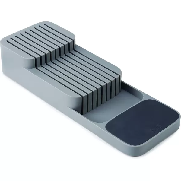 imageJoseph Joseph DrawerStore Knife Organizer holds up to 9 knives Kitchen Organization ampamp Drawer Storage  Compact Grey