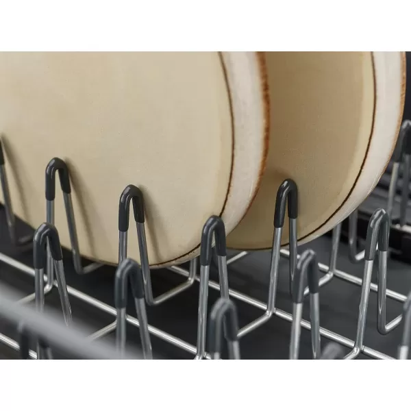 imageJoseph Joseph Extendable Dish Drying Rack with Dual Parts  Stainless Steel NonScratch Movable Utensil Drainer ampamp Drainage Spout GrayExpandable