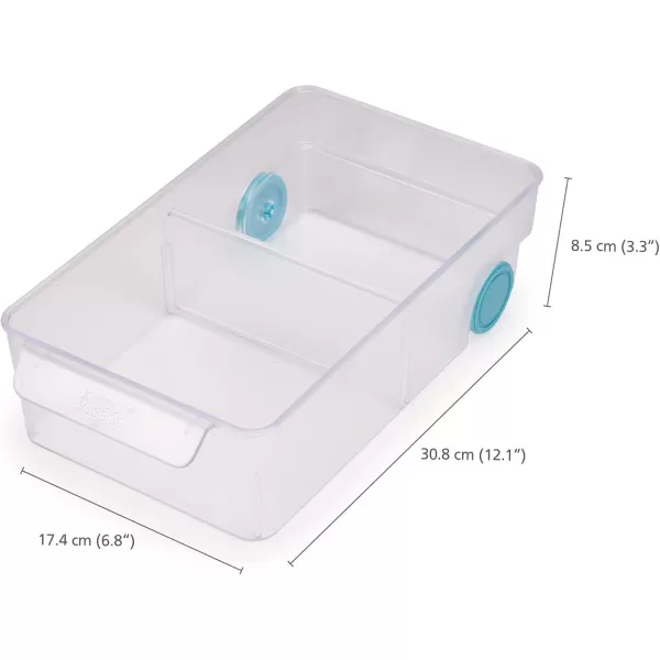 imageJoseph Joseph FridgeStore Compact Fridge Storage Bin Small ClearBlueLarge Bin