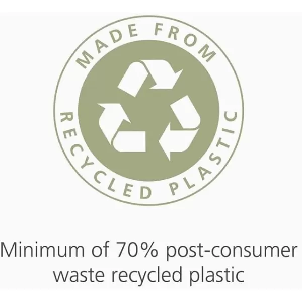 imageJoseph Joseph IW1 2436L 6395 Gallon Eco Liners Recycled Bin Liner Trash Bags 20 Pack  Grey