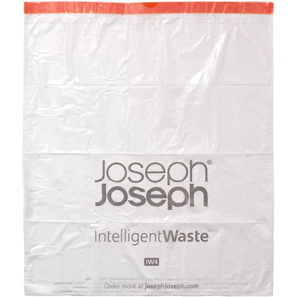 imageJoseph Joseph Intelligent IW2 Bin Liners Custom Fit Bags for Food Waste Caddy 1 Gallon  4 Liter 100 Compostable Pack of 50 Clear 3000720 Count Pack of 1