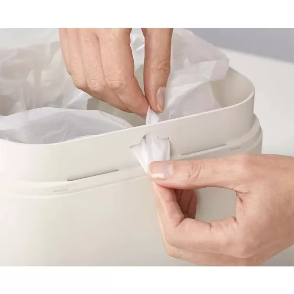 imageJoseph Joseph Intelligent IW2 Bin Liners Custom Fit Bags for Food Waste Caddy 1 Gallon  4 Liter 100 Compostable Pack of 50 Clear 3000750 Count Pack of 1
