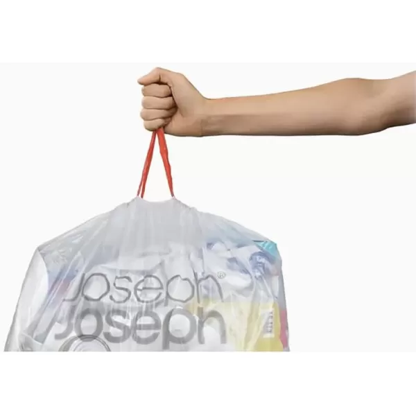 imageJoseph Joseph Intelligent Waste IW7 20L 52 US Gallons CustomFit ExtraStrong Trash Bags Totem Compact ampamp Totem Pop 40L Models 20 pcs Transparent