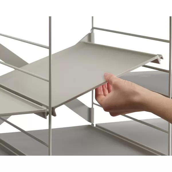 imageJoseph Joseph Level Adjustable Tier Shoe Rack Organizer Durable Shelves and Sturdy Steel Frame holds 4 PairsTriple