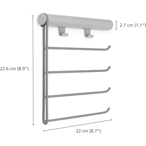 imageJoseph Joseph Orderly Belt Tie ampamp Scarf Hanging Rail Closet Wardrobe Accessory Organizer 4 Rails Rack Storage 2 Belt HooksBelt  Tie  Scarf Rail