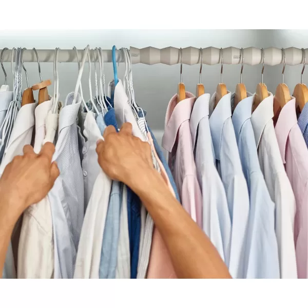 imageJoseph Joseph Orderly Clothes Rod Spacers 2pk for Shirts Skirts and Pants Wardrobe Hanger and Poles OrganizerShirts