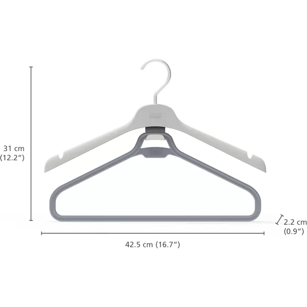 imageJoseph Joseph Orderly Suit ampamp Coat Hangers Set of 2 with HeavyDuty Rotating HookLong Garment