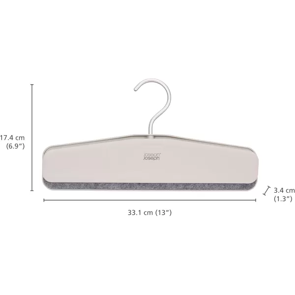 imageJoseph Joseph Orderly Suit ampamp Coat Hangers Set of 2 with HeavyDuty Rotating HookTrouser  Skirt